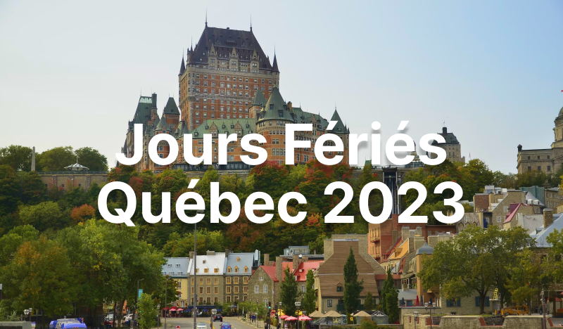 Jours Fériés Québec 2023